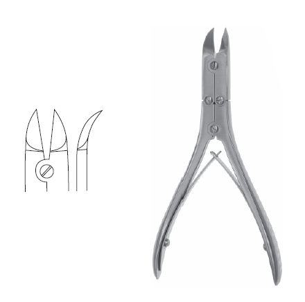 Ruskin Liston forceps 6" curved DA