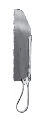 Charriere Amputation Saw 11 1/2", 8" blade s/s, ring hdl chrome