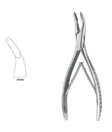 Mead Rongeur 6 1/4" cvd 4mm SA