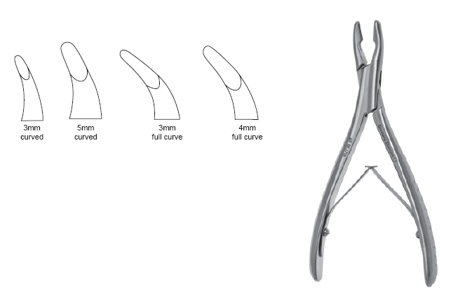 Luer Rongeur 6" cvd 3mm SA