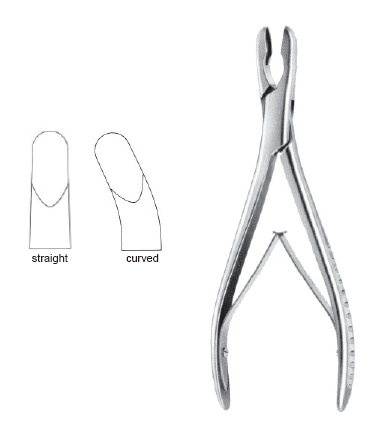 Luer Rongeur 6 3/4" cvd 8mm SA
