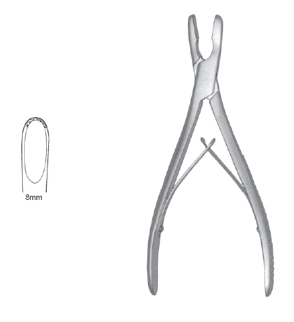 Rat Tooth Rongeur 8" str 8mm SA