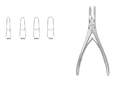 Ruskin Rongeur 7 1/2" str 4mm DA