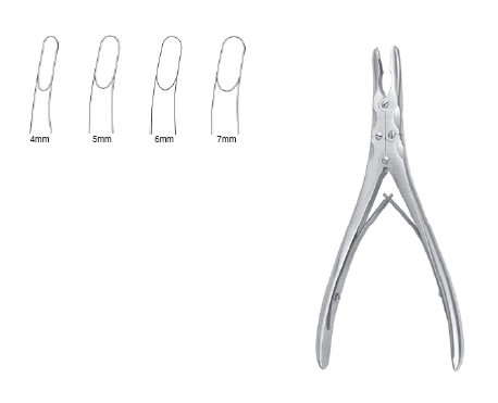 Ruskin Rongeur 7 1/2" cvd 4mm DA