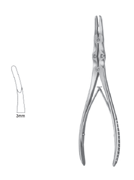 Marquardt Rongeur 8" slight cvd 3mm DA