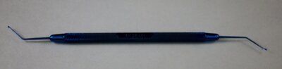 Singer Sweep capsule polisher, double-ended, round handle, titanium