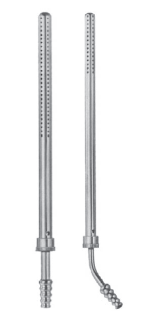 Poole Suction Tube 10" angled 24 french