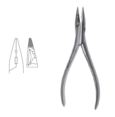 Cerclage Pliers w/cutter 5 1/2", max cap 17 gauge [1.5mm]