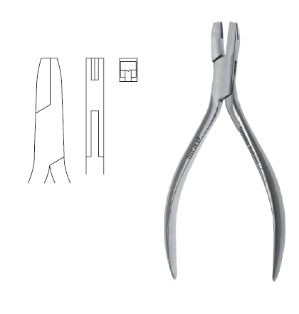Cerclage Bending Pliers 5" with slotted jaw