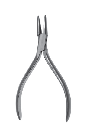 Needle Nose Pliers 5 1/2" one round 2mm tip deli