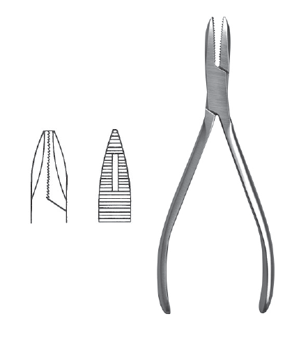 Needle Nose Pliers 5 1/2" serr jaw 2mm tip