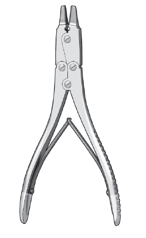 Wire Extraction Pliers 7" DA 2mm long jaw TC