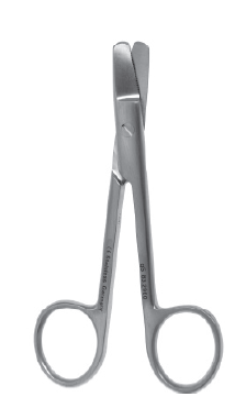 Wire Cutting Scissors 4 3/4" blunt straight serrated