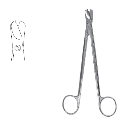 Wire Cutting Scissors 6 1/4" w/notch, TC, max cap 0.5mm (25 gauge)