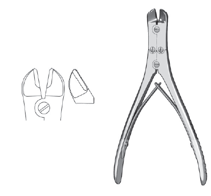 Wire Cutter DA 7", angled, TC, max cap 1.6mm [.062"]