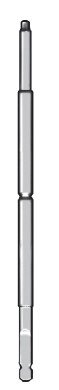 Screwdriver Bit hex 5 1/2" 2.5mm SQC w/notch