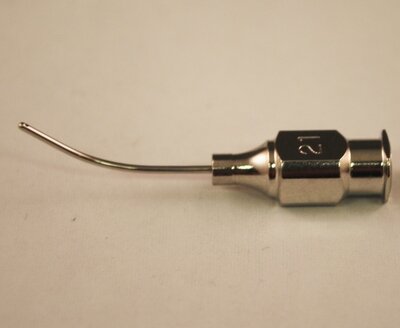 Simcoe Cortex Extractor 21ga Gently Curved Shaft, .4mm Port, 21mm Overall Length