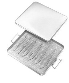 Sterilization Case Micro 200 x 100 x 25mm w/silicone mat