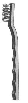 Nylon brush 7" with plastic handle