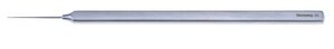 Sinskey II Lens Manipulating Hook Straight .2mm Diameter, Blunt tip, Flat Handle, Stainless Steel
