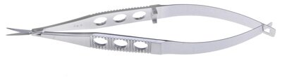 Vannas Extra-Thin Scissors Curved , 10mm Blades Overall Length 118mm(4 5/8")