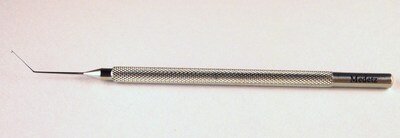 Fenzl Lens Manipulating Hook .2mm Diameter Angled, Stainless Steel