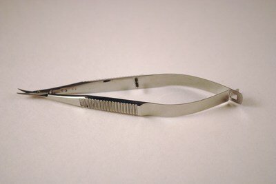 Iris Scissors Small,Very Sharp Blades,Curved BL 11mm, OL 101mm(4")