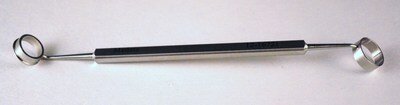 Camellin Style LASEK DBL-Ended 9.0mm Trephine with 9.5mm Alcohol Well, Flat Handle, Stainless Steel