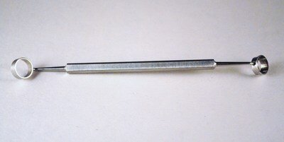 Camellin Style LASEK DBL-Ended 8.0mm Trephine with 8.5mm Alcohol Well, Flat Handle, Stainless Steel