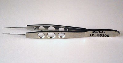 Jaffe Tying Forceps Delicate, Straight, Smooth Jaw, w/Platform, OL 100mm(3 7/8")