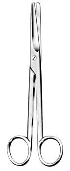 Mayo Scissors 5 1/2" cvd beveled left-handed