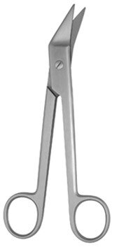 Bandage Scissors 6 1/2" angled s/s serr