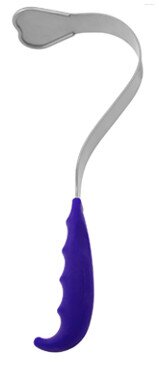 gRetractor, Harrington 12 1/2", 40mm blade, silicone hdl, blue