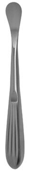 Periosteal Elevator 7 1/4" str, 1" cvd sharp edge, hollow hdl