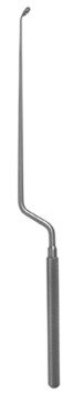 Hardy Bayonet Curette 9 1/2", 4 3/4", curved left, 5mm