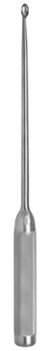Bone Curette 15", hollow hdl, 30 deg ang, oval #0 (6.0mm)