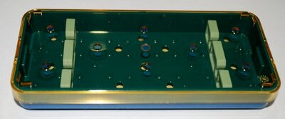 Diamond Knife Tray -2 Slot - Base, Lid, & 2 Bars 2.5 x 6.0 x 0.75