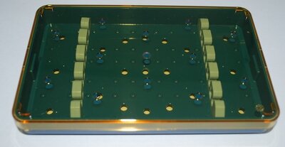 Diamond Knife Trays 5 Slot - Base, Lid, & 2 Bars 4.0 x 6.5 x 0.75