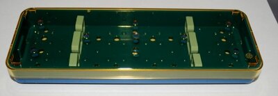Diamond Knife Trays 2 Slot - Base, Lid, & 2 Bars 2.5 x 7.5 x 0.75