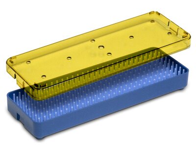 MicroSurgical Instrument Tray - Base, Lid, & Mat  2.5 x 6.0 x 0.75