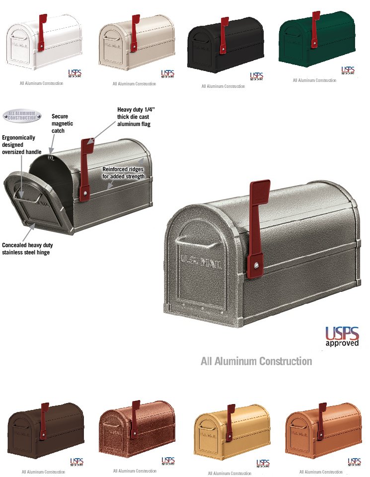 All Salsbury Industries Heavy Duty 4800 Rural Post Mount Mailboxes Salsbury Heavy Duty Rural