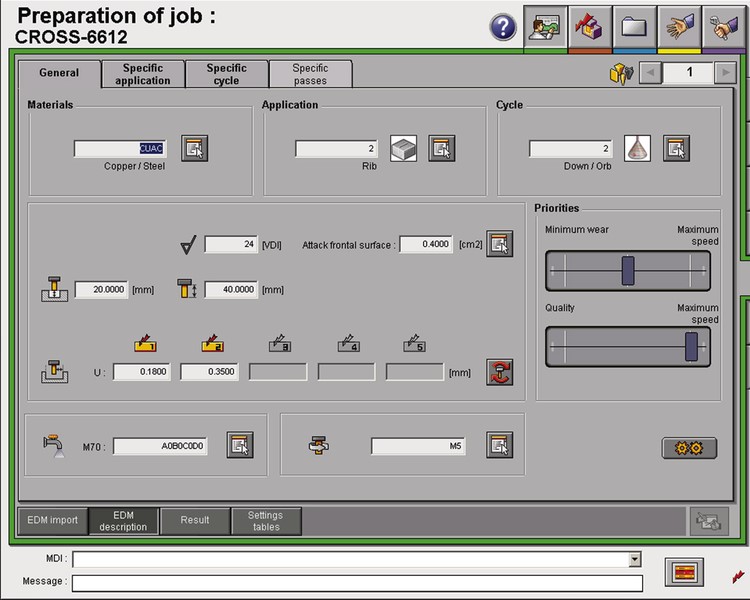 AgieCharmilles Sinker EDM Job Preparation