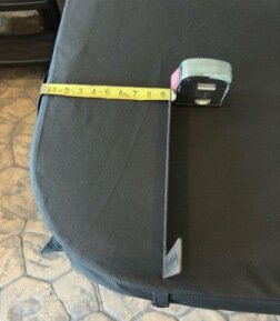 Example of measuring spa cover strap placement