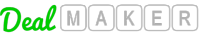 DealMAKER Logo - Green & Light Gray 2