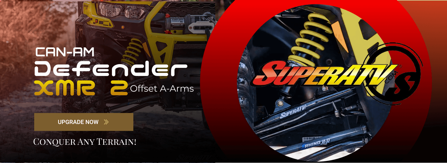 Can-Am Defender XMR forward arched arms promo