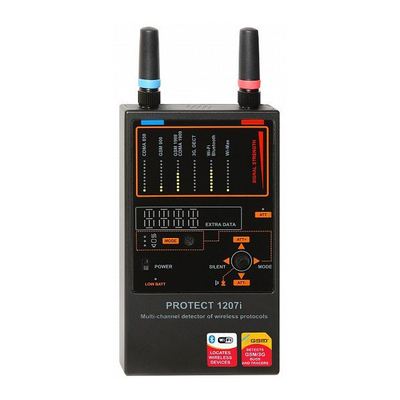 The iProtect portable device for the inspection and location of wireless sources