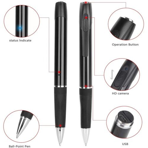 The HD hidden pen camera has a crystal clear 1080P (1920x1080) video resolution at 30fps
