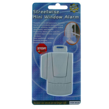 This unit uses a magnetic sensor to detect the opening of a protected window. 