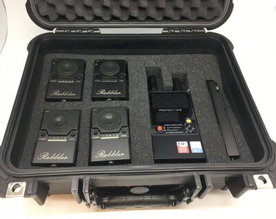 Rapidly deploy all the items in DD2030 anywhere you feel threatened by eavesdroppers or hidden cameras.