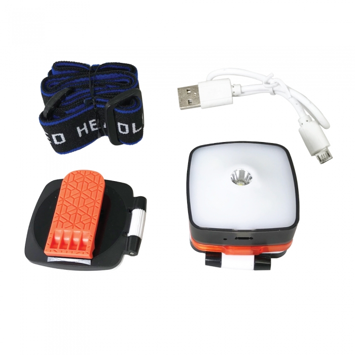 The GF Thunder comes with Adjustable Strap, Interchangeable Mounting Clips, and a Charging Cable.